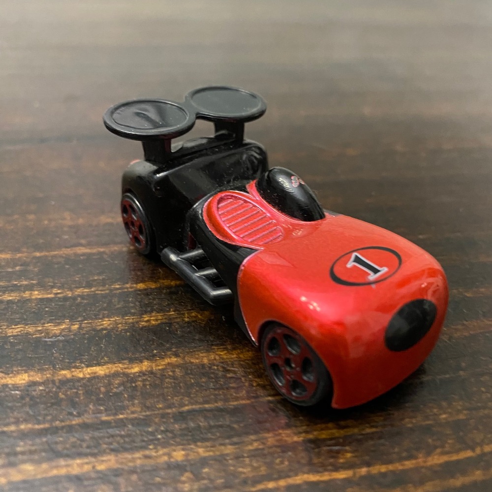Disney Mickey Mouse Roadster Racers Red Black Die-Cast Toy Car Number 1